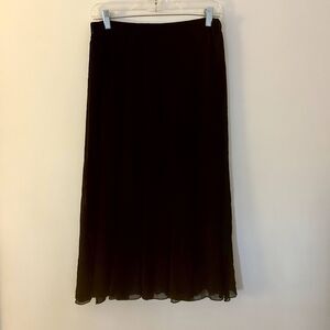 Lapis Anthropologie Womens Godet Midi Skirt-Sz S-Elastic Waist-Witchy-Whimsigoth